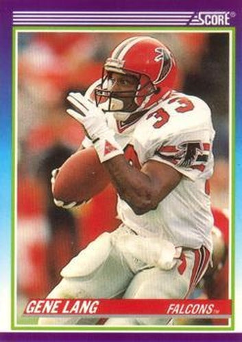 #449 Gene Lang - Atlanta Falcons - 1990 Score Football
