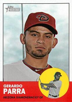 #449 Gerardo Parra - Arizona Diamondbacks - 2012 Topps Heritage Baseball