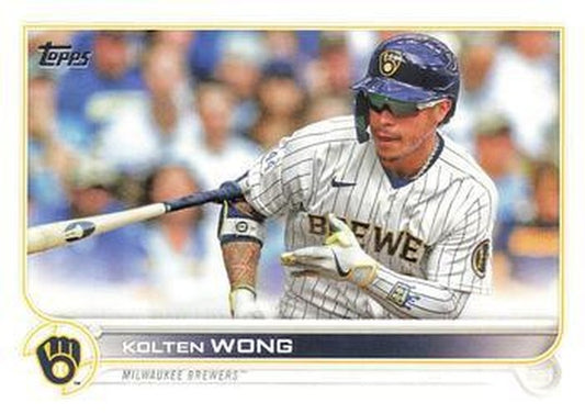 #449 Kolten Wong - Milwaukee Brewers - 2022 Topps Baseball