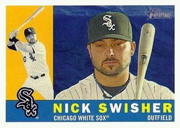 #449 Nick Swisher - Chicago White Sox - 2009 Topps Heritage Baseball