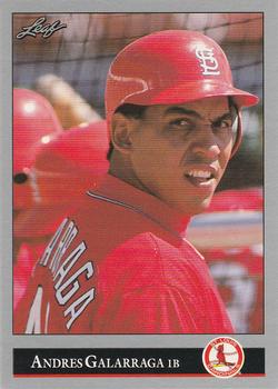 #449 Andres Galarraga - St. Louis Cardinals - 1992 Leaf Baseball