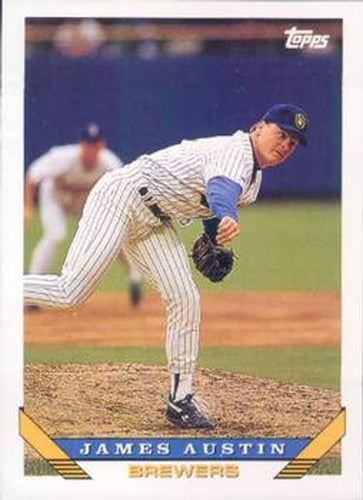 #449 Jim Austin - Milwaukee Brewers - 1993 Topps Baseball