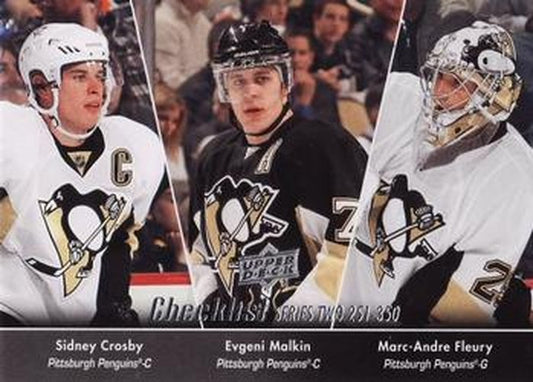 #449 Sidney Crosby / Evgeni Malkin / Marc-Andre Fleury - Pittsburgh Penguins - 2010-11 Upper Deck Hockey