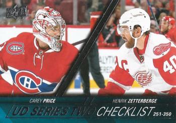 #449 Carey Price / Henrik Zetterberg - Montreal Canadiens / Detroit Red Wings - 2015-16 Upper Deck Hockey