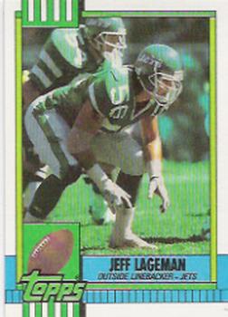 #449 Jeff Lageman - New York Jets - 1990 Topps Football