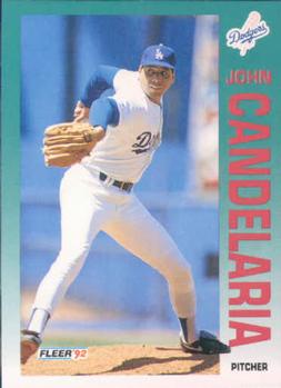 #449 John Candelaria - Los Angeles Dodgers - 1992 Fleer Baseball