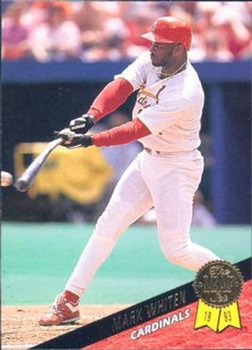 #449 Mark Whiten - St. Louis Cardinals - 1993 Leaf Baseball