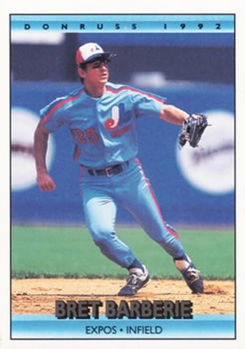 #449 Bret Barberie - Montreal Expos - 1992 Donruss Baseball