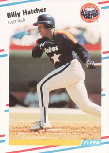 #449 Billy Hatcher - Houston Astros - 1988 Fleer Baseball