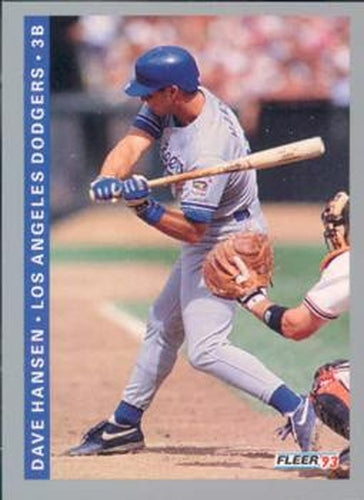 #449 Dave Hansen - Los Angeles Dodgers - 1993 Fleer Baseball