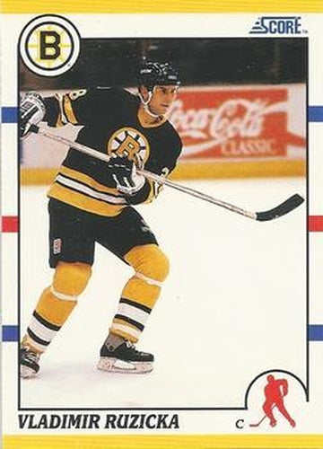 #44T Vladimir Ruzicka - Boston Bruins - 1990-91 Score Rookie and Traded Hockey