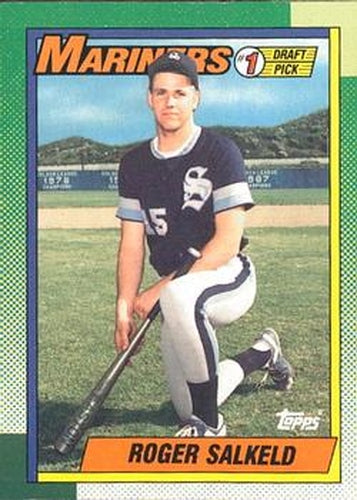 #44 Roger Salkeld - Seattle Mariners - 1990 O-Pee-Chee Baseball