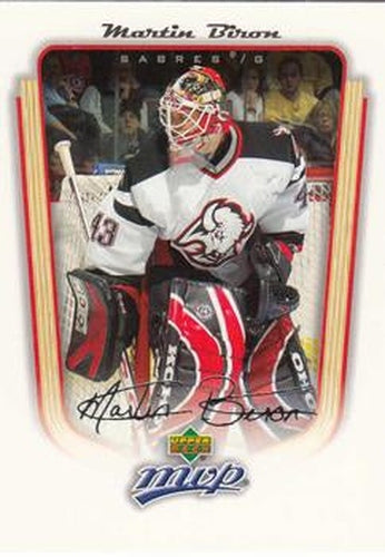 #44 Martin Biron - Buffalo Sabres - 2005-06 Upper Deck MVP Hockey