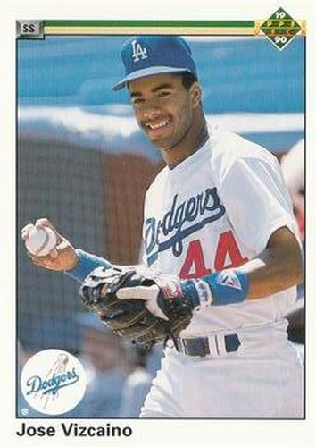 #44 Jose Vizcaino - Los Angeles Dodgers - 1990 Upper Deck Baseball