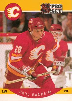 #44 Paul Ranheim - Calgary Flames - 1990-91 Pro Set Hockey
