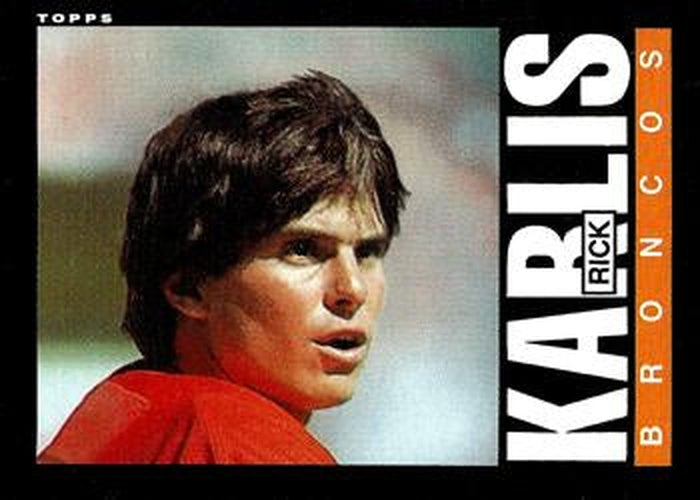 #244 Rich Karlis - Denver Broncos - 1985 Topps Football