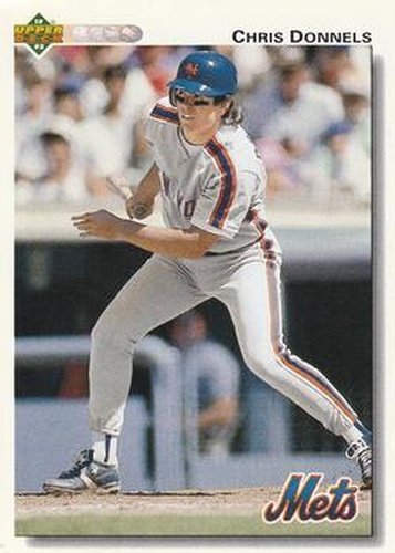 #44 Chris Donnels - New York Mets - 1992 Upper Deck Baseball