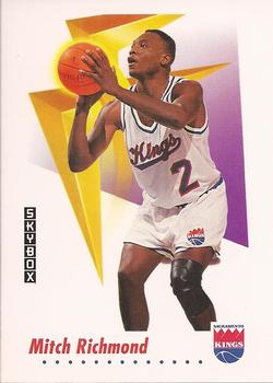 #644 Mitch Richmond - Sacramento Kings - 1991-92 SkyBox Basketball