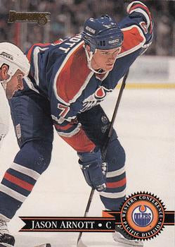 #44 Jason Arnott - Edmonton Oilers - 1995-96 Donruss Hockey