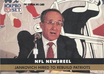 #344 Sam Jankovich - New England Patriots - 1991 Pro Set Football