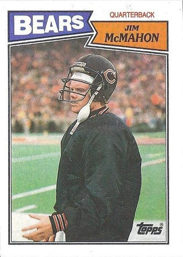 #44 Jim McMahon - Chicago Bears - 1987 Topps Football