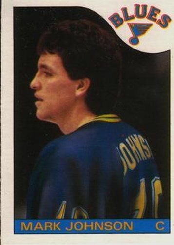 #44 Mark Johnson - St. Louis Blues - 1985-86 O-Pee-Chee Hockey