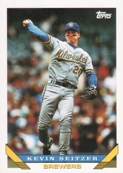 #44 Kevin Seitzer - Milwaukee Brewers - 1993 Topps Baseball