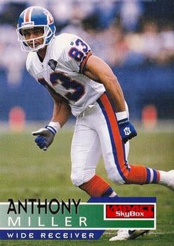 #44 Anthony Miller - Denver Broncos - 1995 SkyBox Impact Football