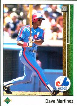 #444 Dave Martinez - Montreal Expos - 1989 Upper Deck Baseball