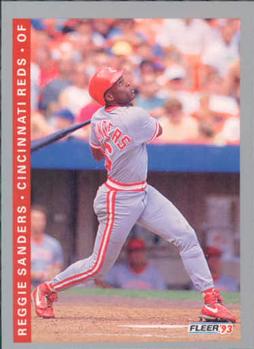 #44 Reggie Sanders - Cincinnati Reds - 1993 Fleer Baseball