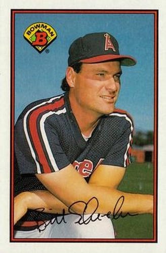 #44 Bill Schroeder - California Angels - 1989 Bowman Baseball