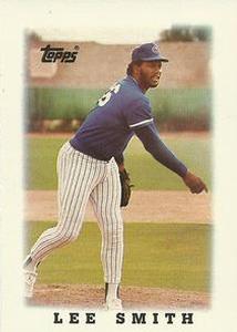 #44 Lee Smith - Chicago Cubs - 1988 Topps Major League Leaders Minis Baseball