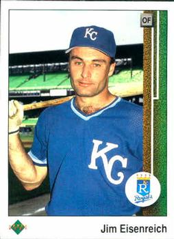 #44 Jim Eisenreich - Kansas City Royals - 1989 Upper Deck Baseball
