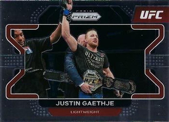 #44 Justin Gaethje - 2022 Panini Prizm UFC MMA