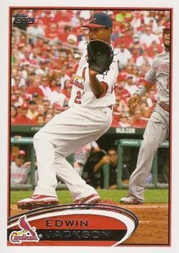 #44 Edwin Jackson - St. Louis Cardinals - 2012 Topps Baseball