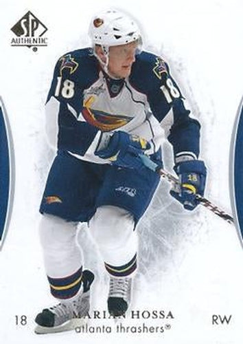 #44 Marian Hossa - Atlanta Thrashers - 2007-08 SP Authentic Hockey