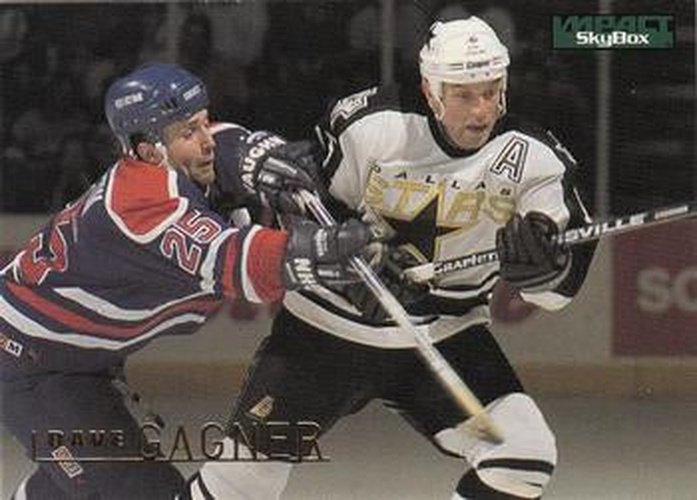 #44 Dave Gagner - Dallas Stars - 1995-96 SkyBox Impact Hockey