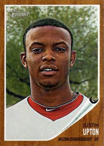 #44 Justin Upton - Arizona Diamondbacks - 2011 Topps Heritage Baseball