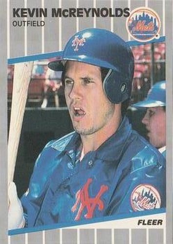 #44 Kevin McReynolds - New York Mets - 1989 Fleer Baseball