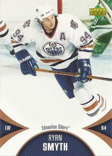 #44 Ryan Smyth - Edmonton Oilers - 2006-07 Upper Deck Mini Jersey Hockey