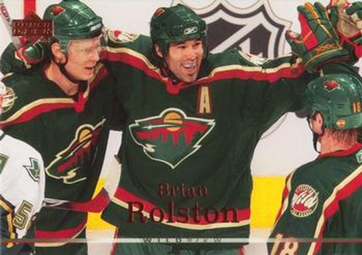 #44 Brian Rolston - Minnesota Wild - 2007-08 Upper Deck Hockey