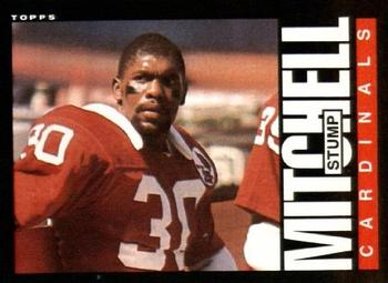 #144 Stump Mitchell - St. Louis Cardinals - 1985 Topps Football