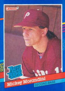 #44 Mickey Morandini - Philadelphia Phillies - 1991 Donruss Baseball