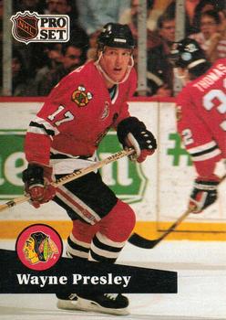 #44 Wayne Presley - 1991-92 Pro Set Hockey