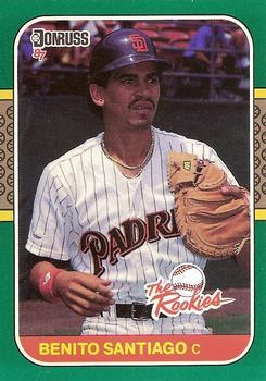 #44 - Benito Santiago - San Diego Padres - 1987 Donruss The Rookies Baseball