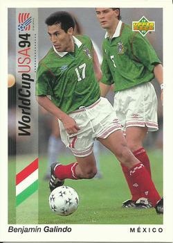 #44 Benjamin Galindo - Mexico - 1993 Upper Deck World Cup Preview English/Spanish Soccer