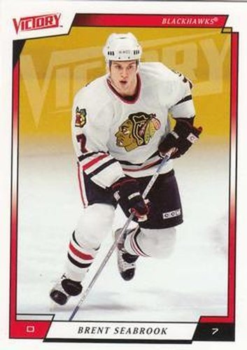#44 Brent Seabrook - Chicago Blackhawks - 2006-07 Upper Deck Victory Hockey