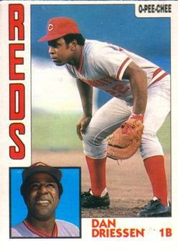 #44 Dan Driessen - Cincinnati Reds - 1984 O-Pee-Chee Baseball