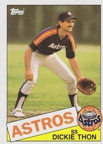 #44 Dickie Thon - Houston Astros - 1985 Topps Baseball