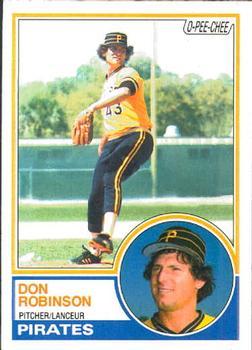 #44 Don Robinson - Pittsburgh Pirates - 1983 O-Pee-Chee Baseball